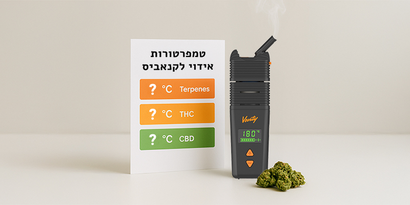 טמפרטורות מומלצות לאידוי קנאביס